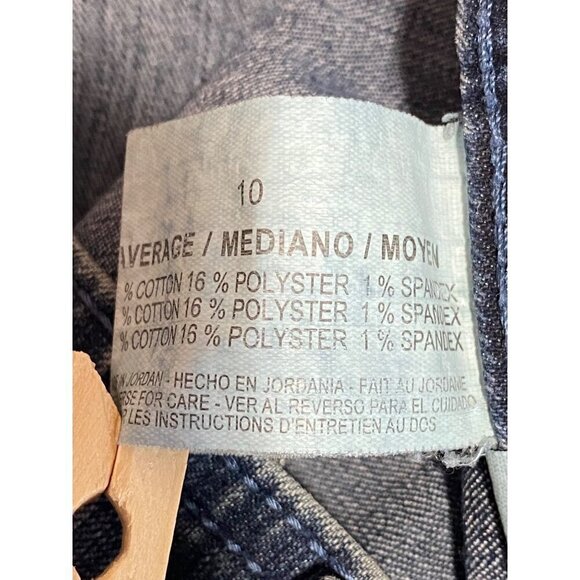 Gloria Vanderbilt Straight Leg Denim Jeans Blue Stretchy Women’s Size 10 - Picture 6 of 10